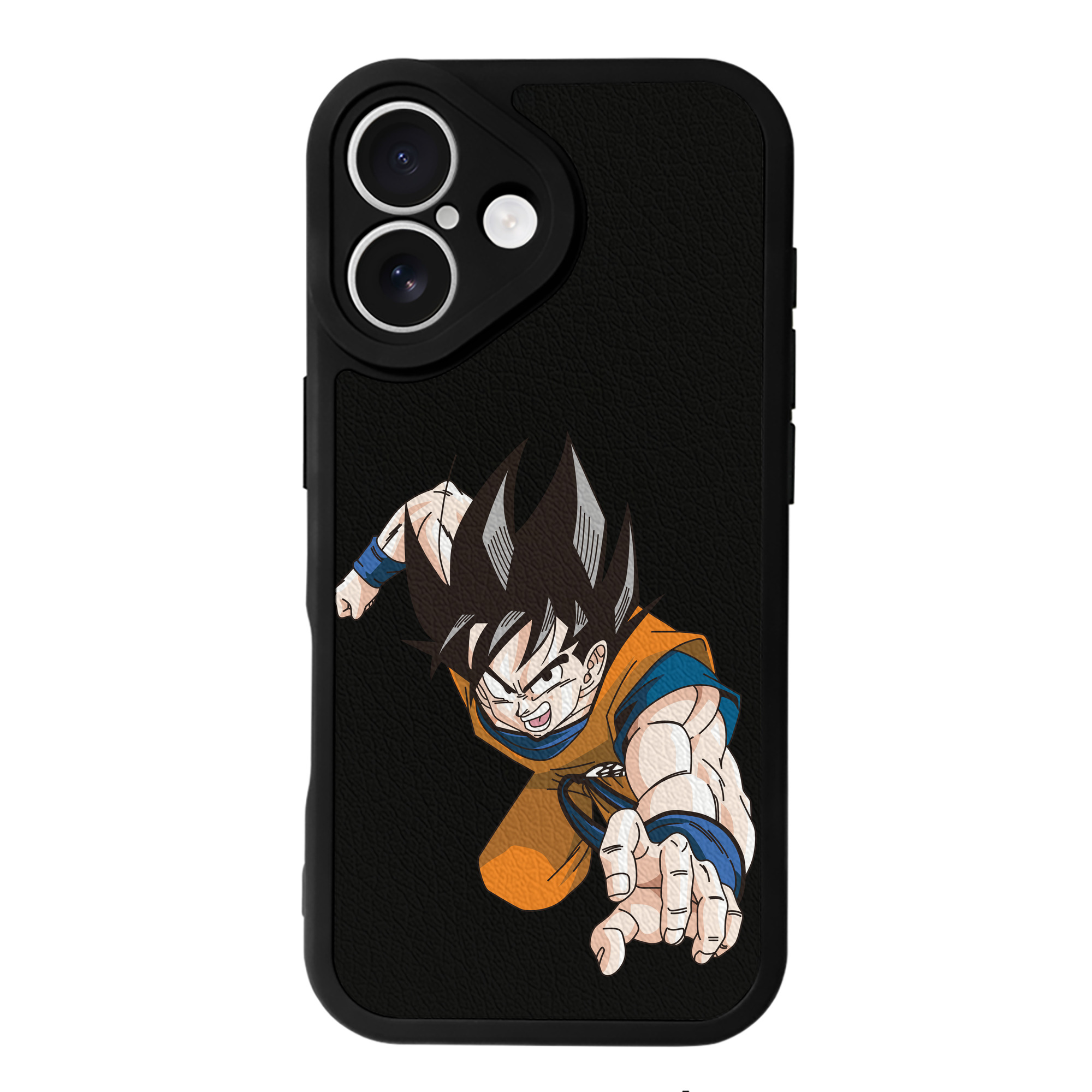 （画像用） ドラゴンボール 孫悟空（そん ごくう）Son Goku カカロット DRAGON BALL Kakarotto 【iPhone 16シリーズ対応】シリコンスマホケース（レザー調） 材質：シリコン